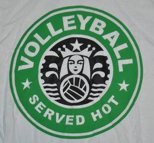 t-shirt s small volleyball served hot 18 inches pit to pit - Picture 1 of 3
