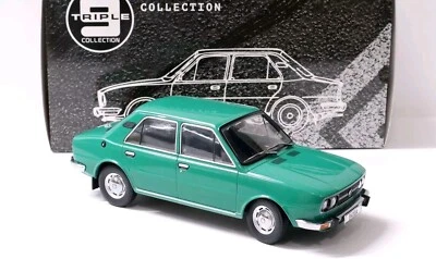 1:18 Triple9 1976 Skoda 120LS Sedan green Die-Cast - Immagine 1 di 3