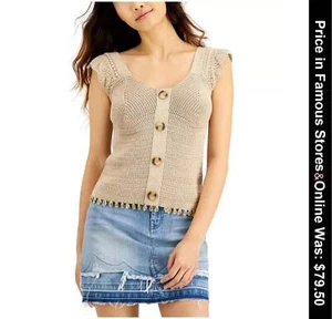 INC Kappe-Ärmel Pullover Top, groß - Bild 1 von 6