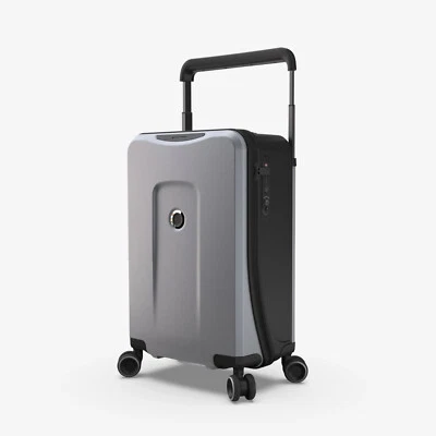 Plevo Runner Bagaglio a Mano Valigia Argento 35 L Con Powerbank Ruote - Immagine 1 di 4