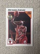1991-92 NBA Hoops Sheets Michael Jordan Team Night Perforated Bulls