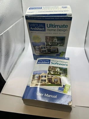 Virtual Architect Ultimate Home Design Landscaping Decks Box And User Manual - Image 1 of 4