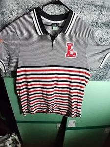 Camisa Polo SS "LRG" LIFT RESEARCH GROUP Bordada Roja Negra Hombres Talla 4XL - Imagen 1 de 18