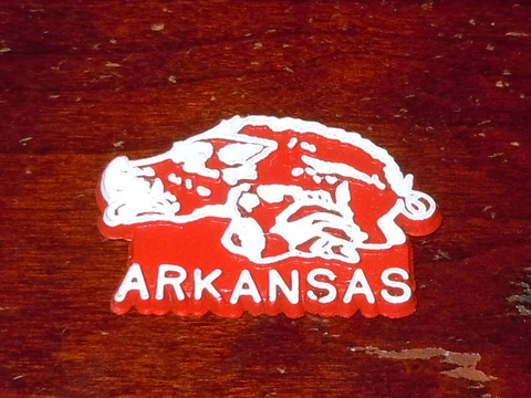 ARKANSAS RAZORBACKS Vintage College NCAA RUBBER FRIDGE MAGNET Standings Board Cover