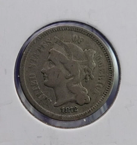 1872 3 cent nickel Cover