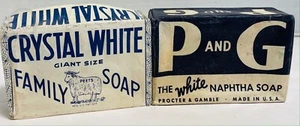 *NOS*2*Vintage*Bar*P&G & Crystal White*Sapone* 21077P S151 - Foto 1 di 6