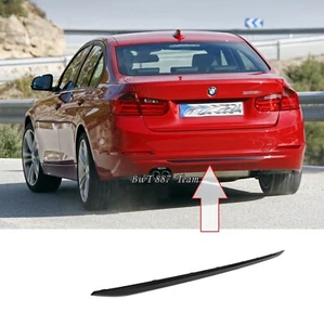 FOR BMW 3 SERIES F30 F31 2012-2016 SPORT LINE REAR BUMPER BLACK TRIM - Bild 1 von 5