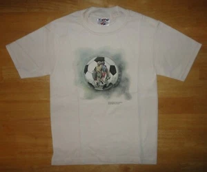 Glenna Brown Soccer Ball Friends Kids Players Shirt Youth Small S 6-8 *NEW* - Picture 1 of 3