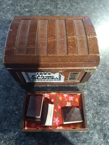 Mini Wood Steamer Trunk Multiple Mini Reproductions of Era Chicago World's Fair - Picture 1 of 5