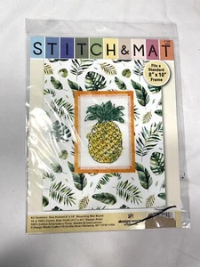 stitch & mat Kreuzstichpackung von design works E 109 4481 Ananas - Bild 1 von 2