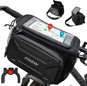 Lenkertasche Fahrrad mit Lenkeradapter für E Bike und Fahrrad 6L Fahrradkorb ... - Bild 1 von 6