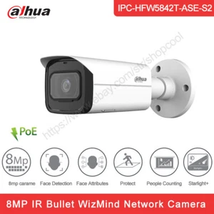 Cámara IP bala focal fija Starlight WizMind de 8 MP IPC-HFW5842T-ASE-S2 3,6 - Imagen 1 de 10