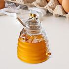 Honigglas-Honigspender Mit Rhrstab Und Deckel, Transparenter
