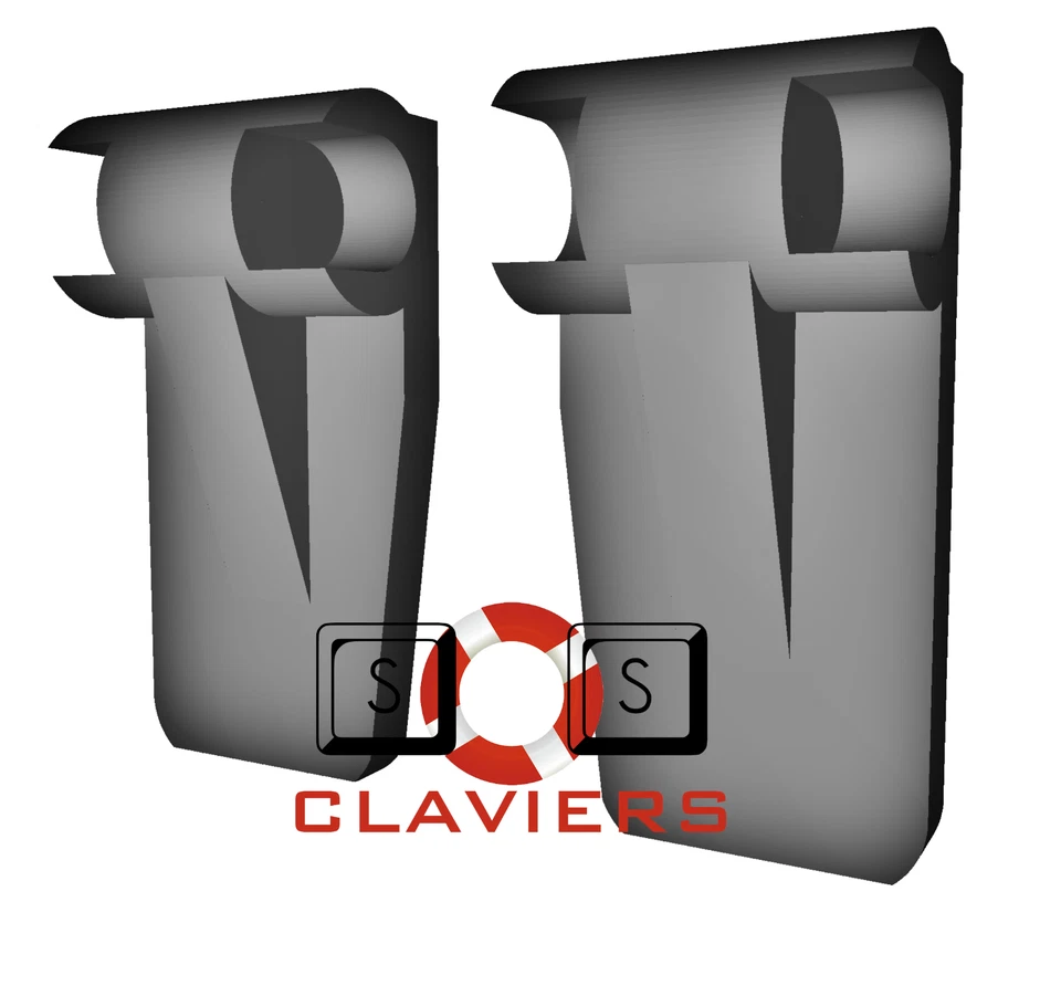 Pieds de remplacement pour clavier Cherry Cymotion expert - model G-224