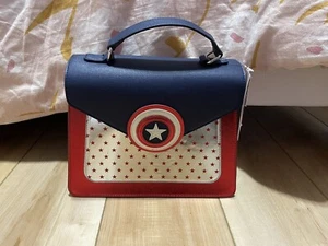 NEW Disney Danielle Nicole Marvel Captain America Bag NWT Shield Purse Handbag - Picture 1 of 5
