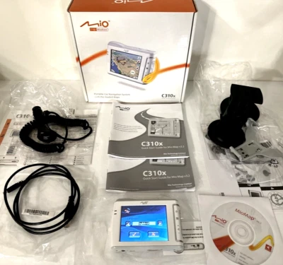 Portable Car Navigation System Touchscreen 3.5" Maps GPS - Mio Digi Walker C310x - Image 1 of 4