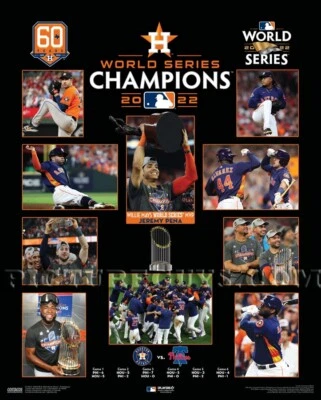 Houston Astros 2022 World Series Championship Picture Plaque - Image 1 of 2