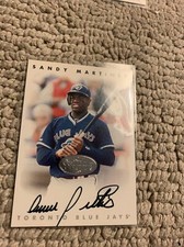 Sandy Martinez Silver Autograph 1996 Leaf Donruss Signature Baseball Card Cb8