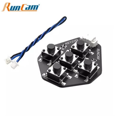 RunCam Key Board w/ 1.25mm 2pin FPV Silicone Cable for RunCam Series Cam Replace - Image 1 of 4
