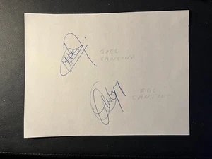 ERIC & JOEL CANTONA - FRENCH FOOTBALLING BROTHERS - SIGNED PAGE - Picture 1 of 1