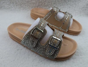 Sandalias Cape Robbin Becky Estrás Hebilla Correa Forma Plana (Becky) Talla 10 - Imagen 1 de 6