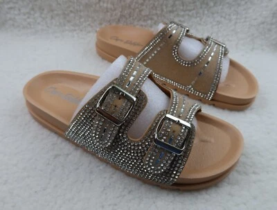Cape Robbin Becky Rhinestone Buckle Strap Flatform Sandals (Becky) Size 10 - Image 1 of 4
