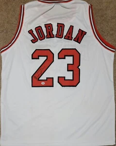 Michael Jordan Signed Autographed Chicago Bulls Custom Jersey w/ ACA COA - Picture 1 of 7