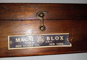 Vintage Magne Blox Wooden Case - Picture 1 of 15