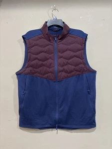 Chaleco Holderness & Bourne Morris Hombre Grande Azul Marino y Claret Oscuro Acolchado  - Imagen 1 de 6