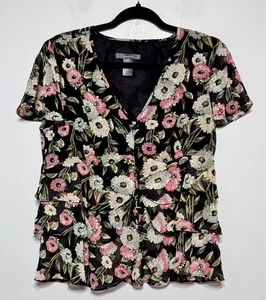 Whimsigoth Fairy Grunge Woodland Floral Blouse Size 10 Cottagecore Whimsical - Picture 1 of 6
