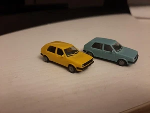 1:87 Herpa 2x VW Golf II, LEGGERE DESCRIZIONE - Foto 1 di 7