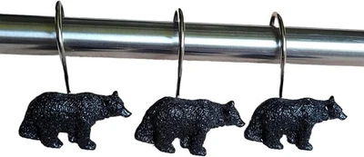 Twofishes Black Bear Lodge 淋浴帘钩 12 件套  — 第 1/4 张图片