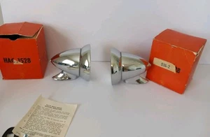 2 Vintage Rallye Sports Bullet Car Mirrors  1 Damaged READ - Picture 1 of 9