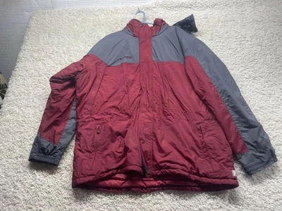 Columbia X.C.O. Parka de plumón chaqueta de esquí para hombre XXL 2XL gris granate impermeable Foto 1 de 4