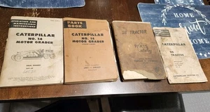 4 vtg Caterpillar Servicemen's Ref Parts Book Lot D8 Tractor 14 Motor Peoria ILL - Picture 1 of 10