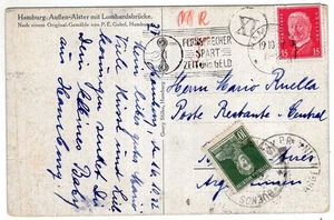 ALEMANIA, 1927, TARJETA A ARGENTINA, CON IMPUESTOS - Imagen 1 de 2
