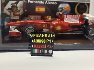 Pitboard 1:43 (Pizarra F1) /Fernando Alonso (Ferrari) 2010 / Bahrain GP - Bild 1 von 4