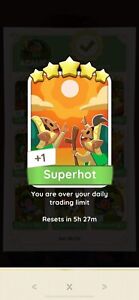 Monopoly Go - ⭐️⭐️⭐️⭐️⭐️ sticker/card - Set 20 - Superhot