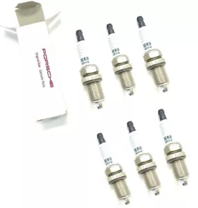 Porsche 986 Boxster 2.5 Spark Plugs Set Of 6 - 99917020190 - New Genuine Porsche - Picture 1 of 11