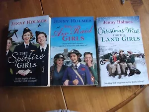 3x JENNY HOLMES WWII  SPITFIRE GIRLS,AIR RAID GIRLS,XMAS WITH THE LAND GIRLS - Picture 1 of 1