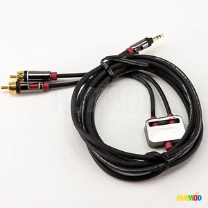 Genuine Monster Cable iCable 1000 Audio 3.5mm MINI TO RCA iPod iPhone Mac 7FT - Picture 1 of 4