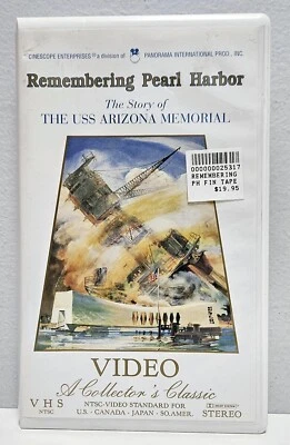 Remembering Pearl Harbor: The Story of the USS Arizona Memorial (VHS) *NEW* - Image 1 of 4