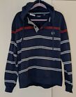 Chaps LARGE Navy Hooded Men's Sweater Pullover Hoodie