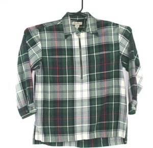 Chaqueta/camisa a cuadros para mujer Eddie Bauer, 1/3 con cremallera delantera, talla pequeña S/P - algodón - Imagen 1 de 8