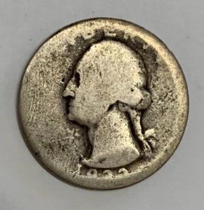 Cuarto de plata Washington 1932-D Denver Mint en buen estado - Imagen 1 de 2