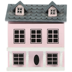  Cottage Doll House Mini Furniture Pink Small Villa Baby Games Miniature