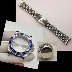 Stainless Steel Watch Case Strap Belt 316L 41MM for NH35 Movement Modification - Picture 1 of 10
