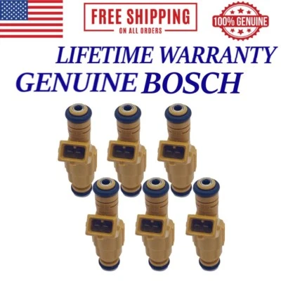 6x inyectores de combustible Bosch para Jeep Cherokee Wrangler 1987-1998 4,0 L l6 0280155710 Foto 1 de 4