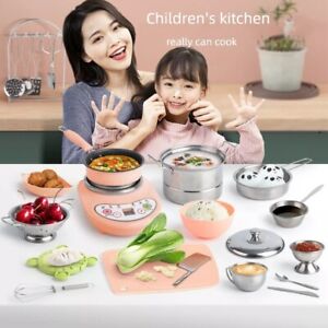 Real Working Miniature Cooking Kitchen Set Can Cook Real Mini Food Gift For Kids