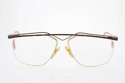 80-е винтажные женские очки Tura 214 COP Gold Aviator Browline 59/15-135 Италия - Изображение 1 из 4